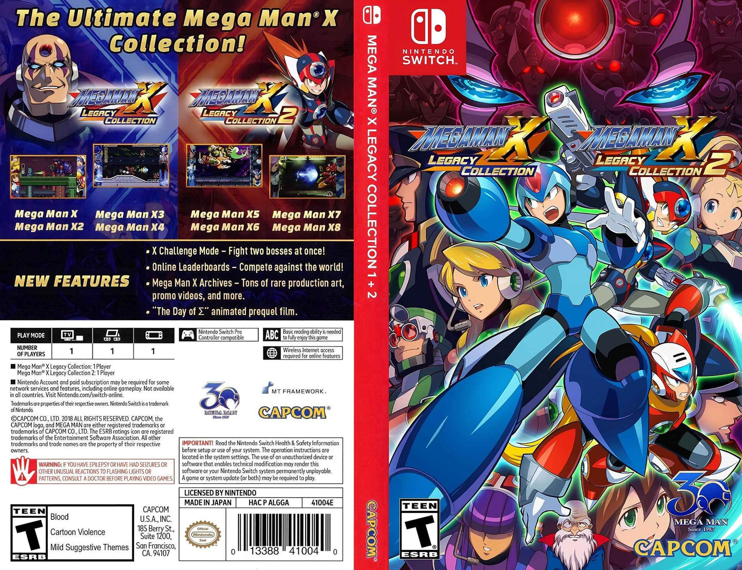 Mega Man X Legacy Collection Cover Art - WOI Solutions