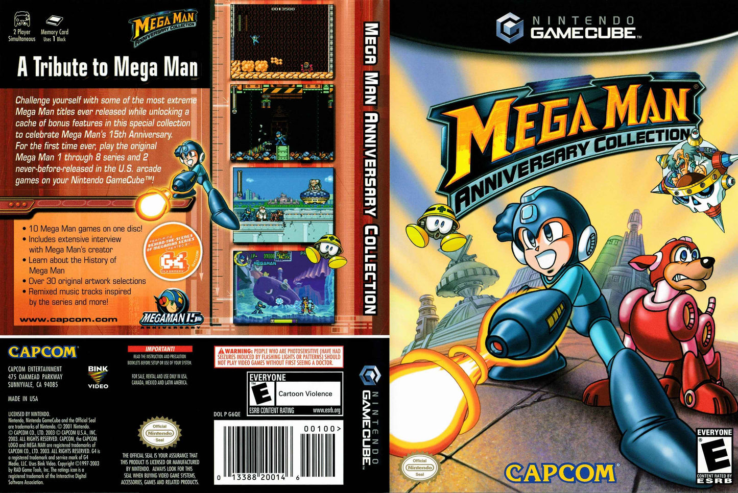 Megaman Anniversary Collection Cover Art - WOI Solutions