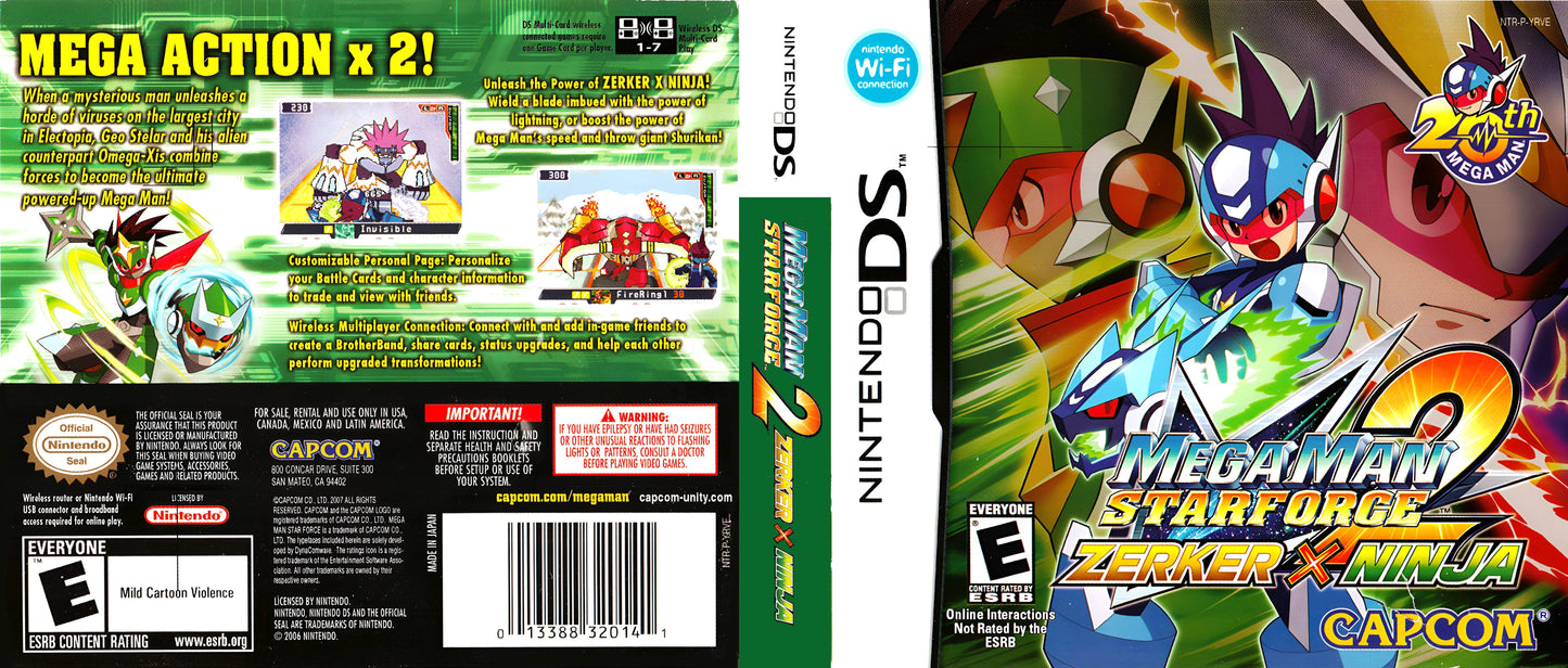 Mega Man Star Force 2 Zerker x Ninja Cover Art - WOI Solutions