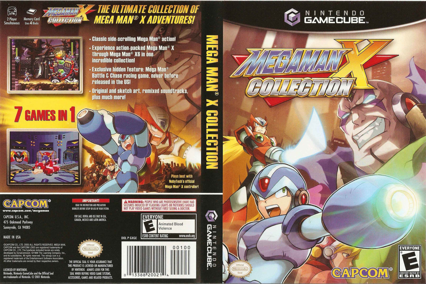 Megaman X Collection Cover Art - WOI Solutions
