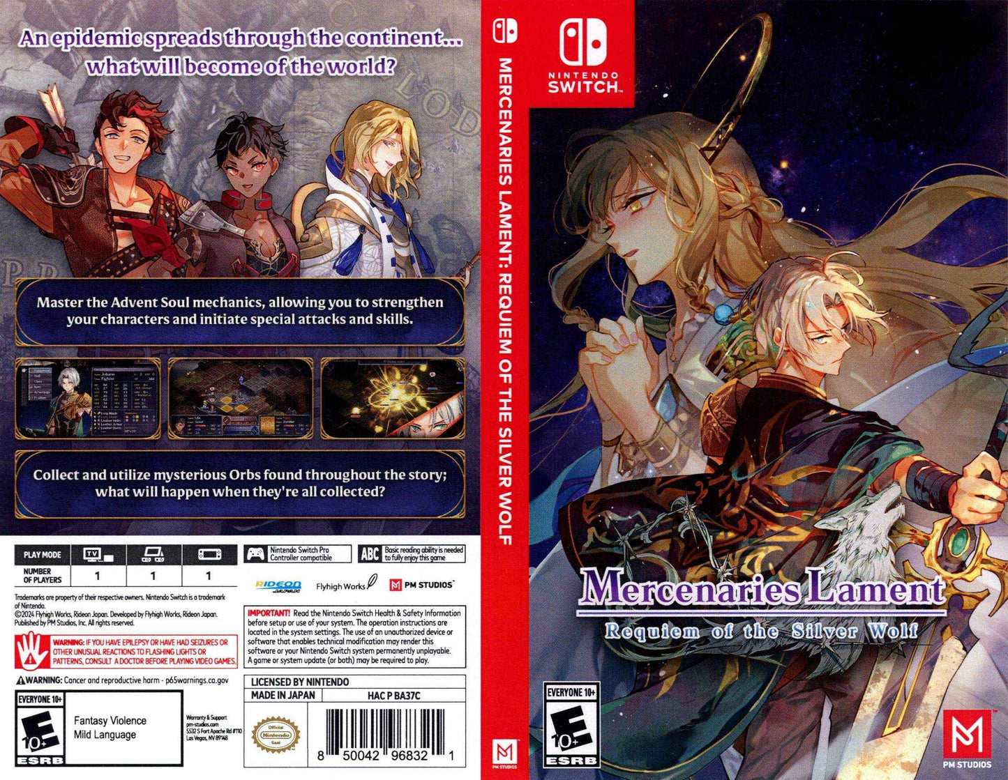 Mercenaries Lament Requiem of the Silver Wolf Cover Art - WOI Solutions