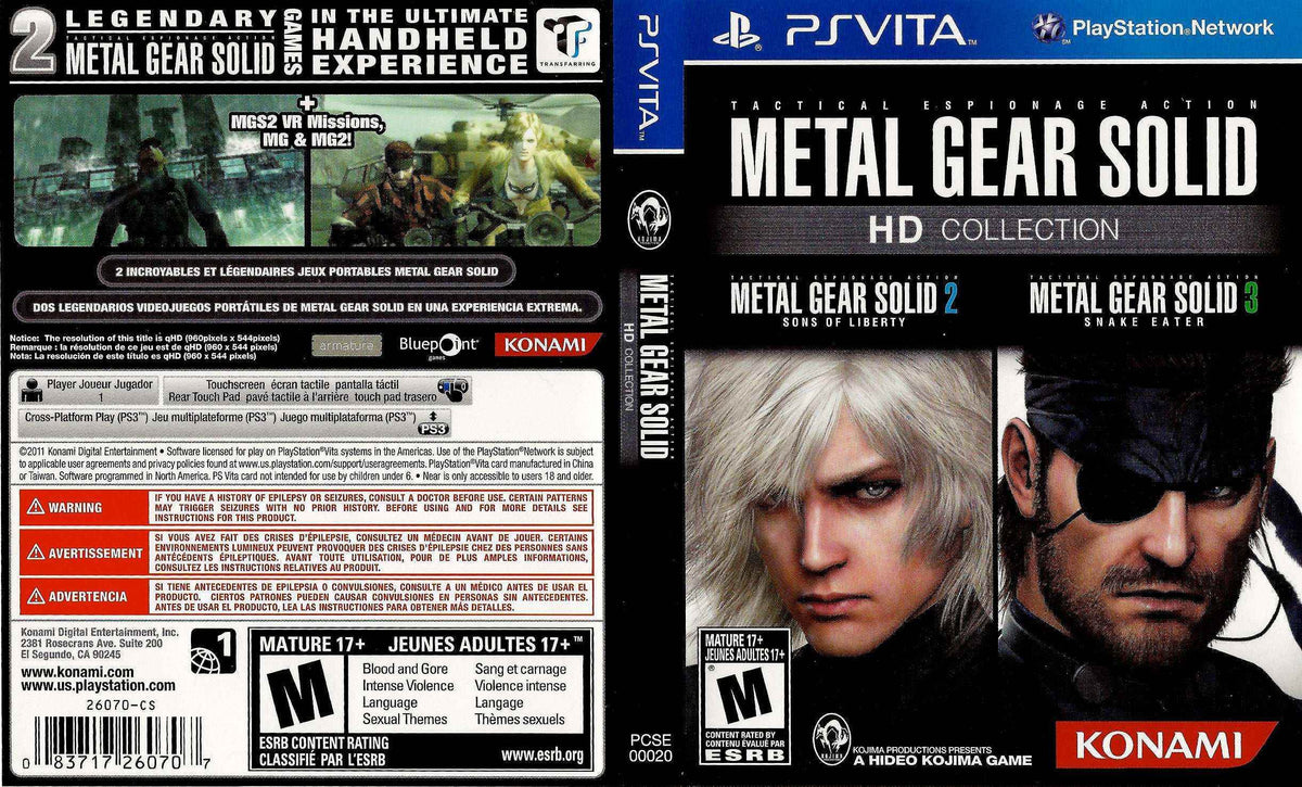 Metal Gear Solid HD Collection Cover Art - WOI Solutions