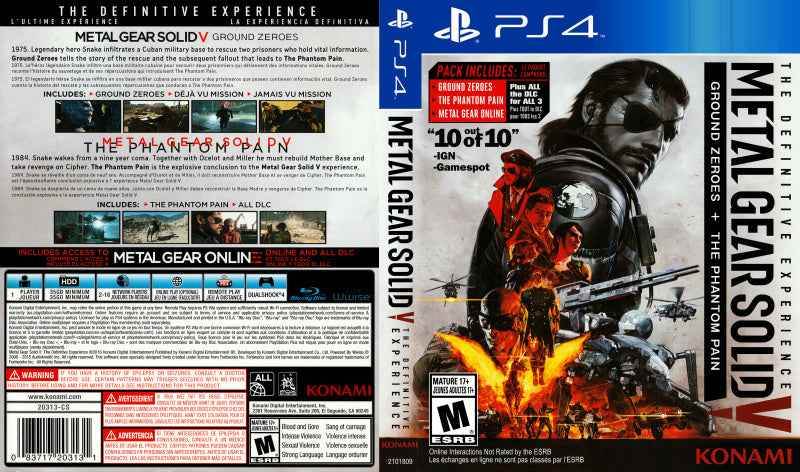 Metal Gear Solid V - The Definitive Experience Cover Art - WOI Solutions