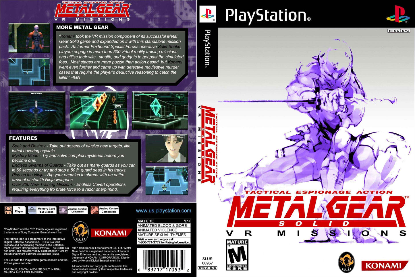 Metal Gear Solid VR Missions Cover Art - WOI Solutions