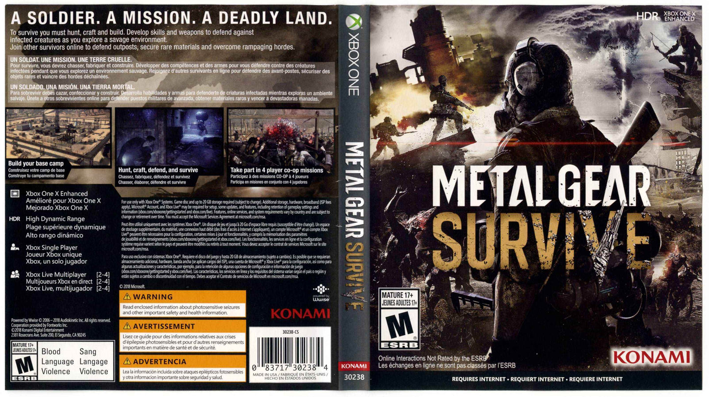 Metal Gear Survive Cover Art - WOI Solutions