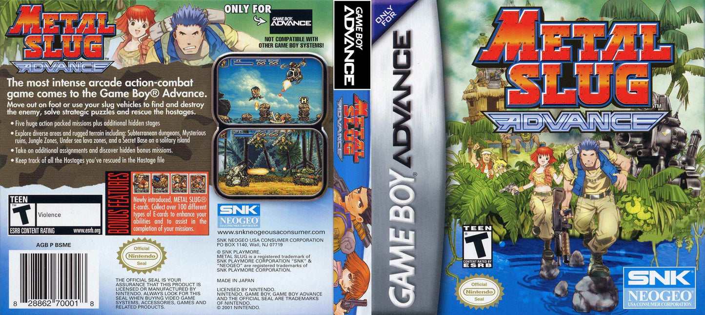 Metal Slug Advance Cover Art - WOI Solutions