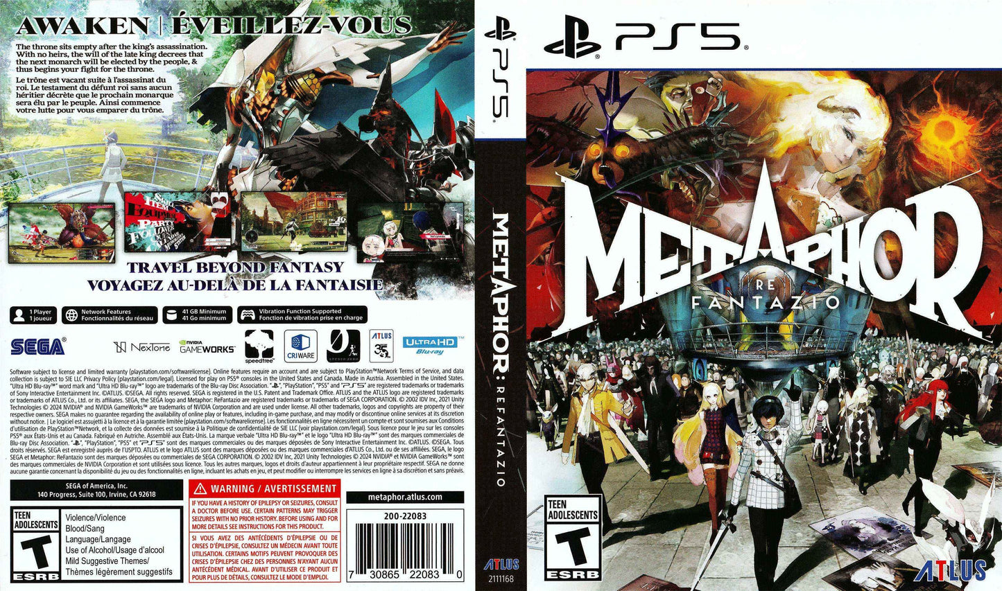 Metaphor Refantazio Cover Art - WOI Solutions