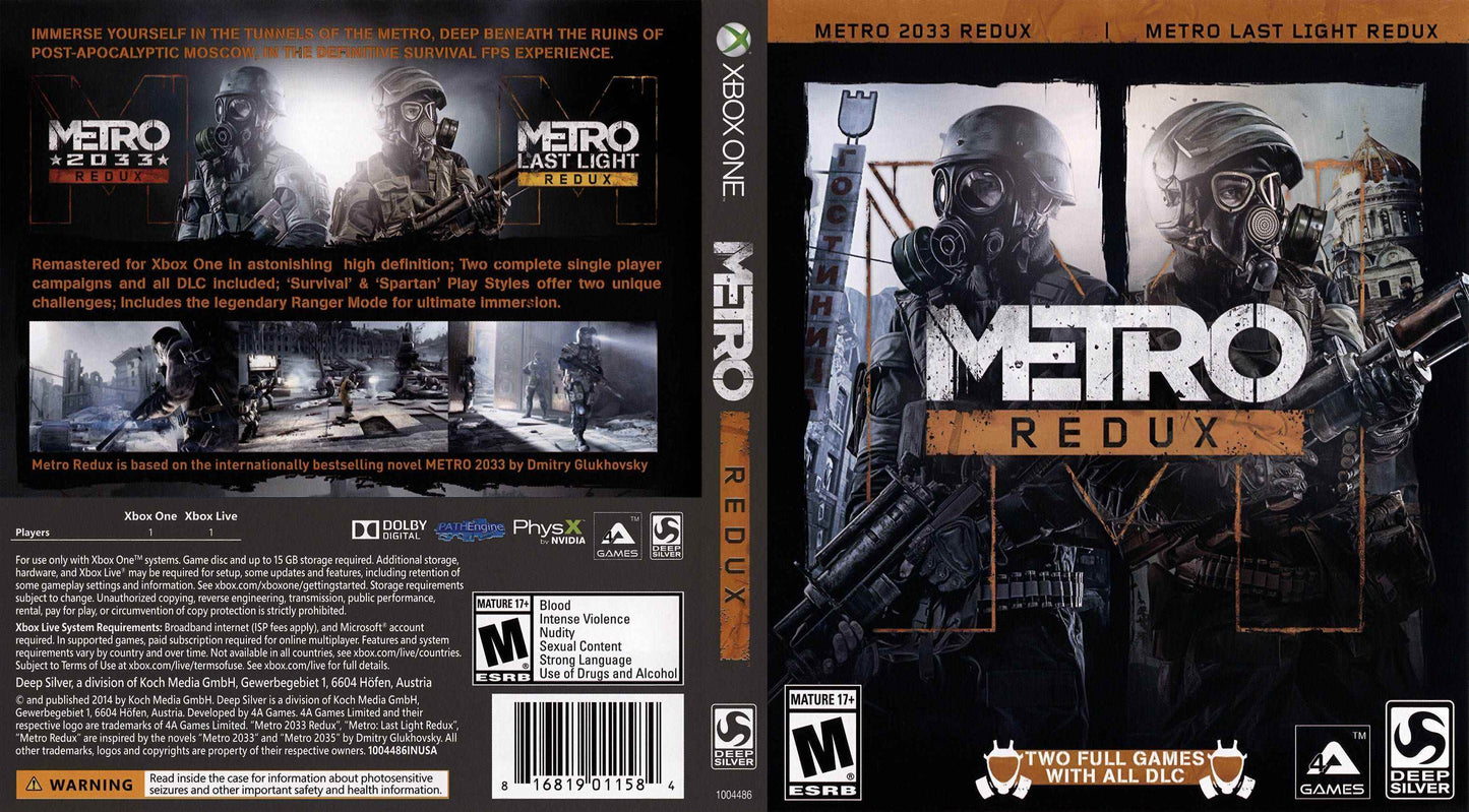 Metro Redux Cover Art - WOI Solutions