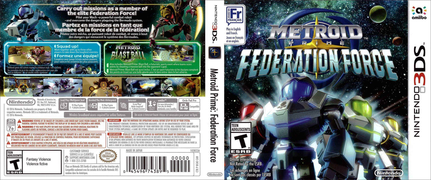 Metroid Prime Federation Force Cover Art - WOI Solutions