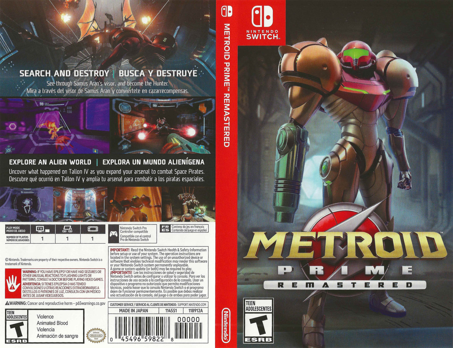 Metroid Prime Remastered Cover Art - WOI Solutions