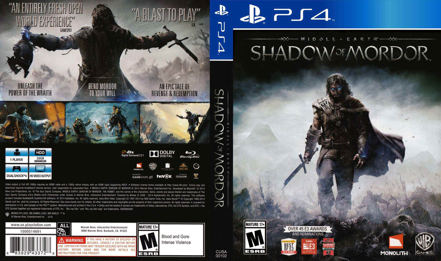 Middle-Earth Shadow of Mordor Cover Art - WOI Solutions