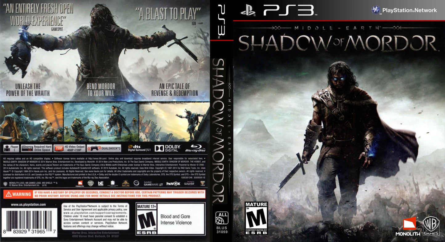 Middle-Earth Shadow of Mordor Cover Art - WOI Solutions