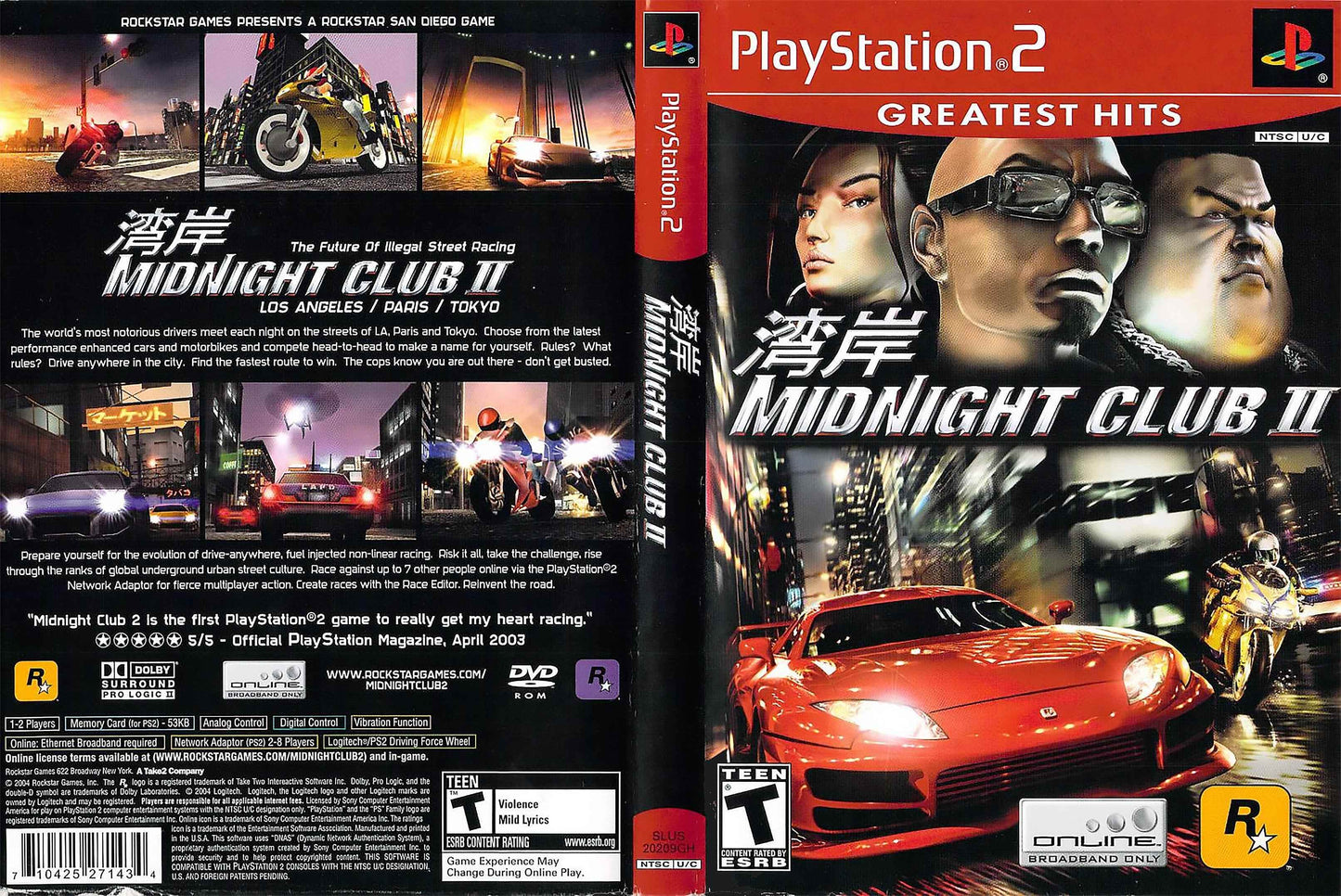Midnight Club II Cover Art - WOI Solutions