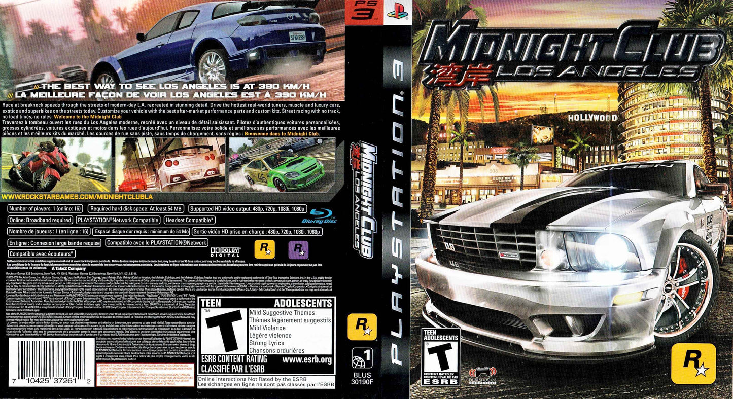 Midnight Club Los Angeles Cover Art - WOI Solutions
