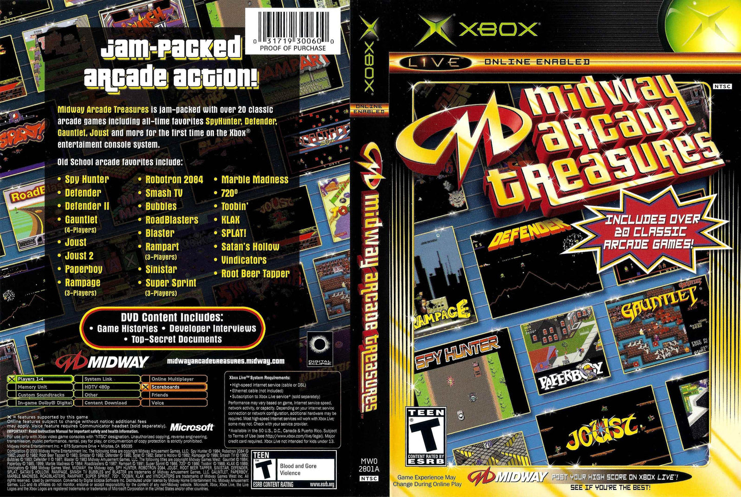 Midway Arcade Treasures 1 Cover Art - WOI Solutions