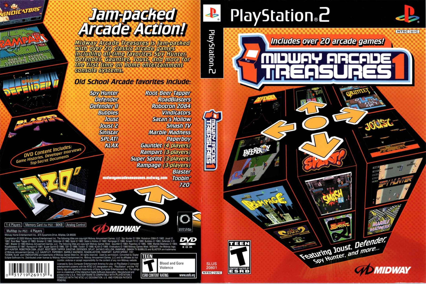 Midway Arcade Treasures 1 Cover Art - WOI Solutions