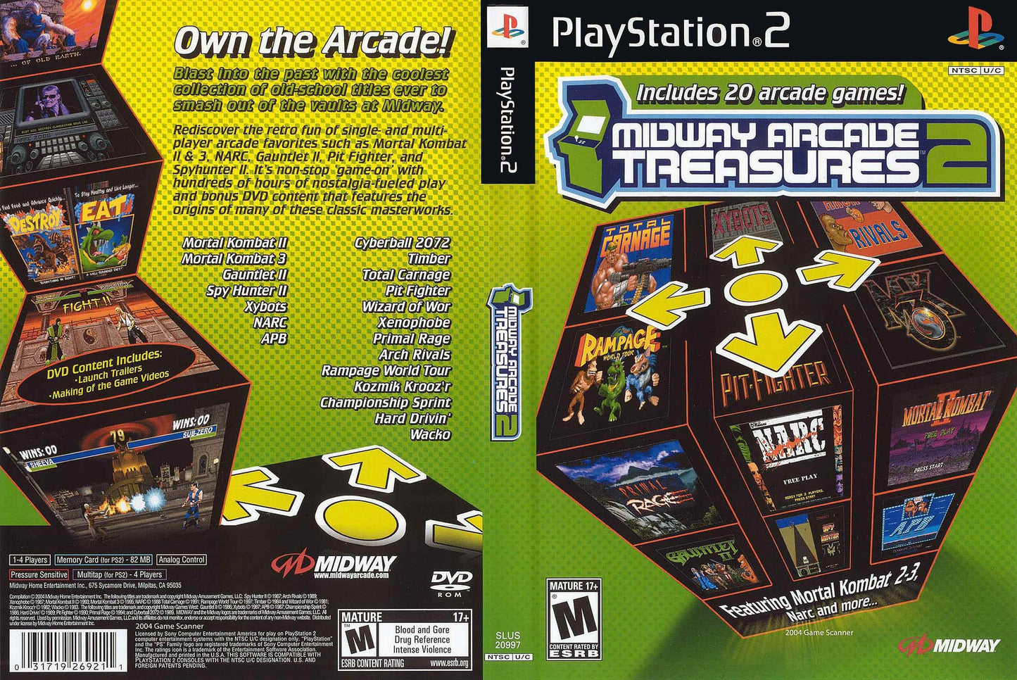 Midway Arcade Treasures 2 Cover Art - WOI Solutions
