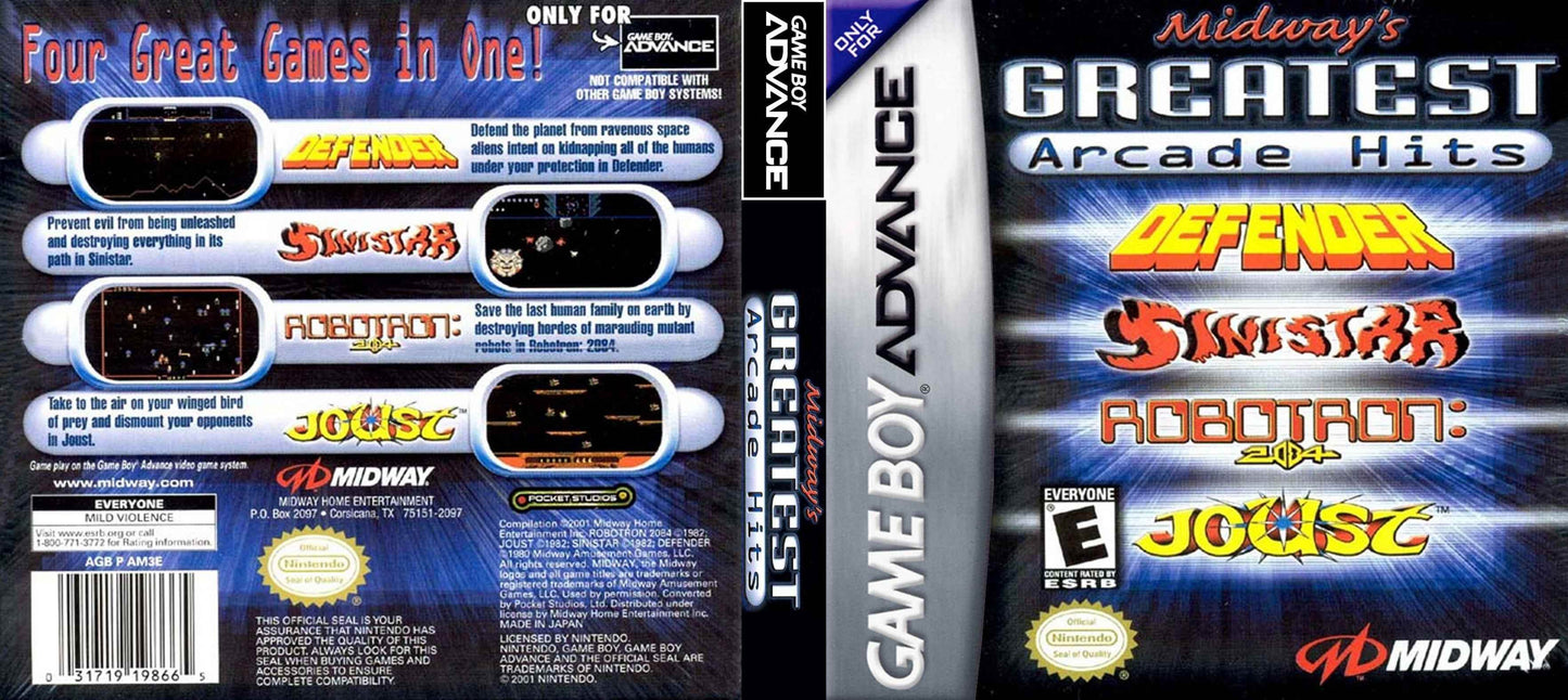 Midway's Greatest Arcade Hits Cover Art - WOI Solutions