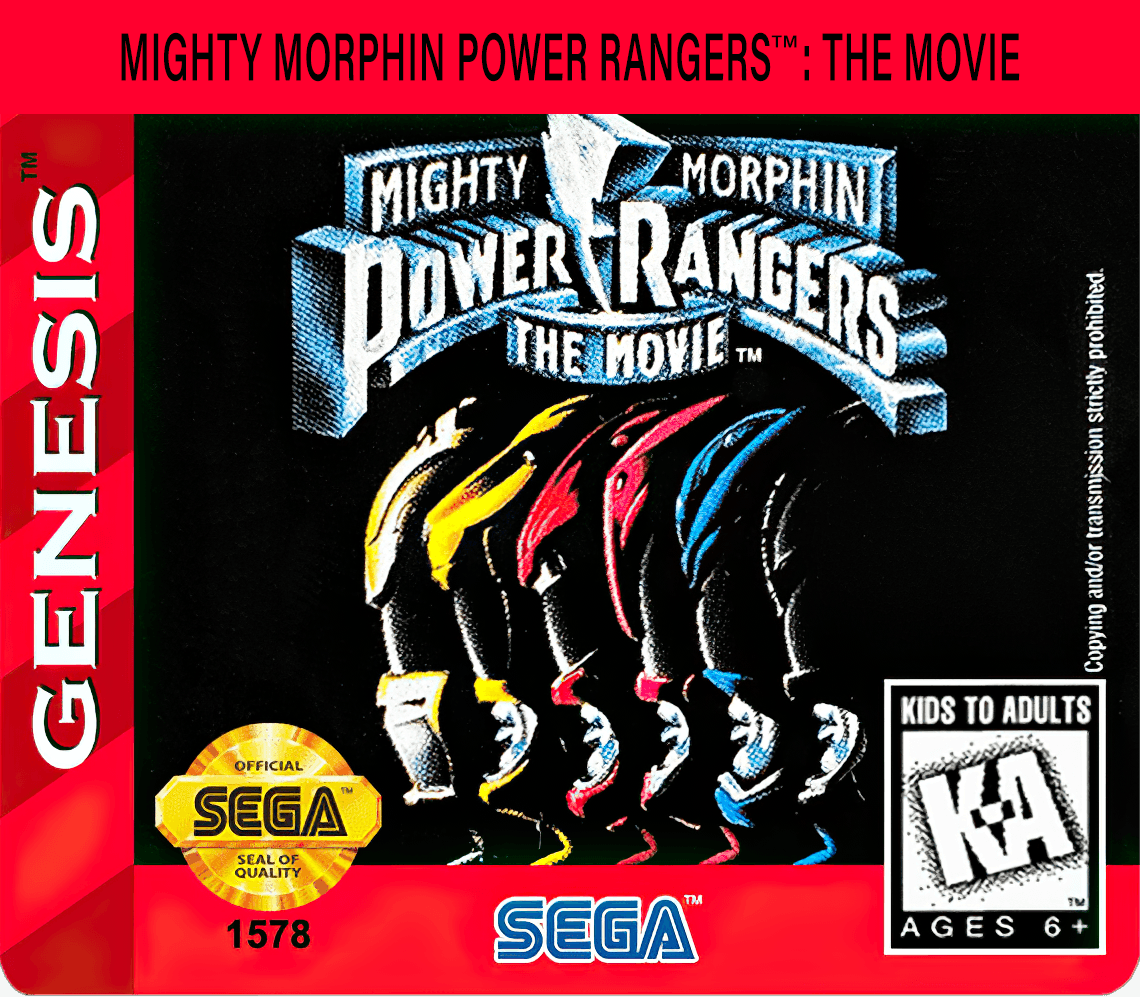 Mighty Morphin Power Rangers - The Movie Cover Art - WOI Solutions
