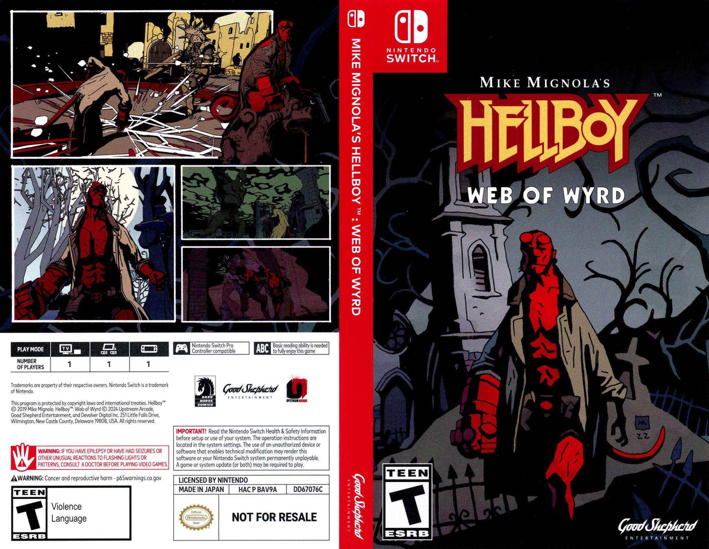 Mike Mignola's Hellboy Web of Wyrd Cover Art - WOI Solutions