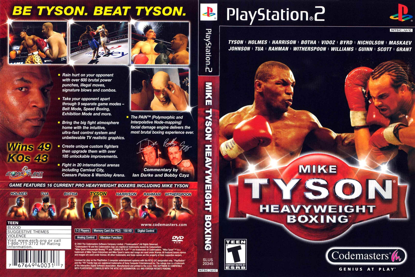 Mike Tyson Heavyweight Boxing Cover Art - WOI Solutions