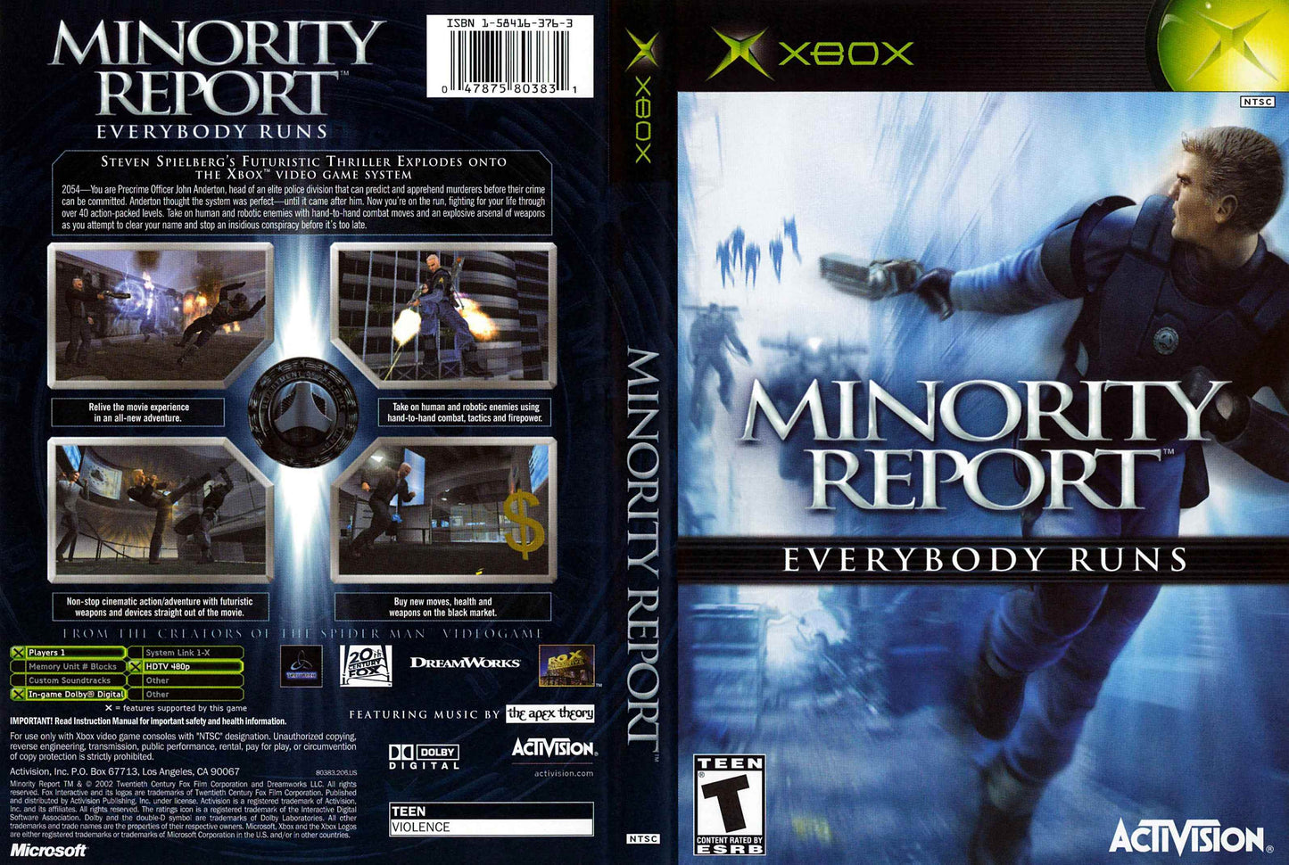Minority Report Everybody Runs Cover Art - WOI Solutions