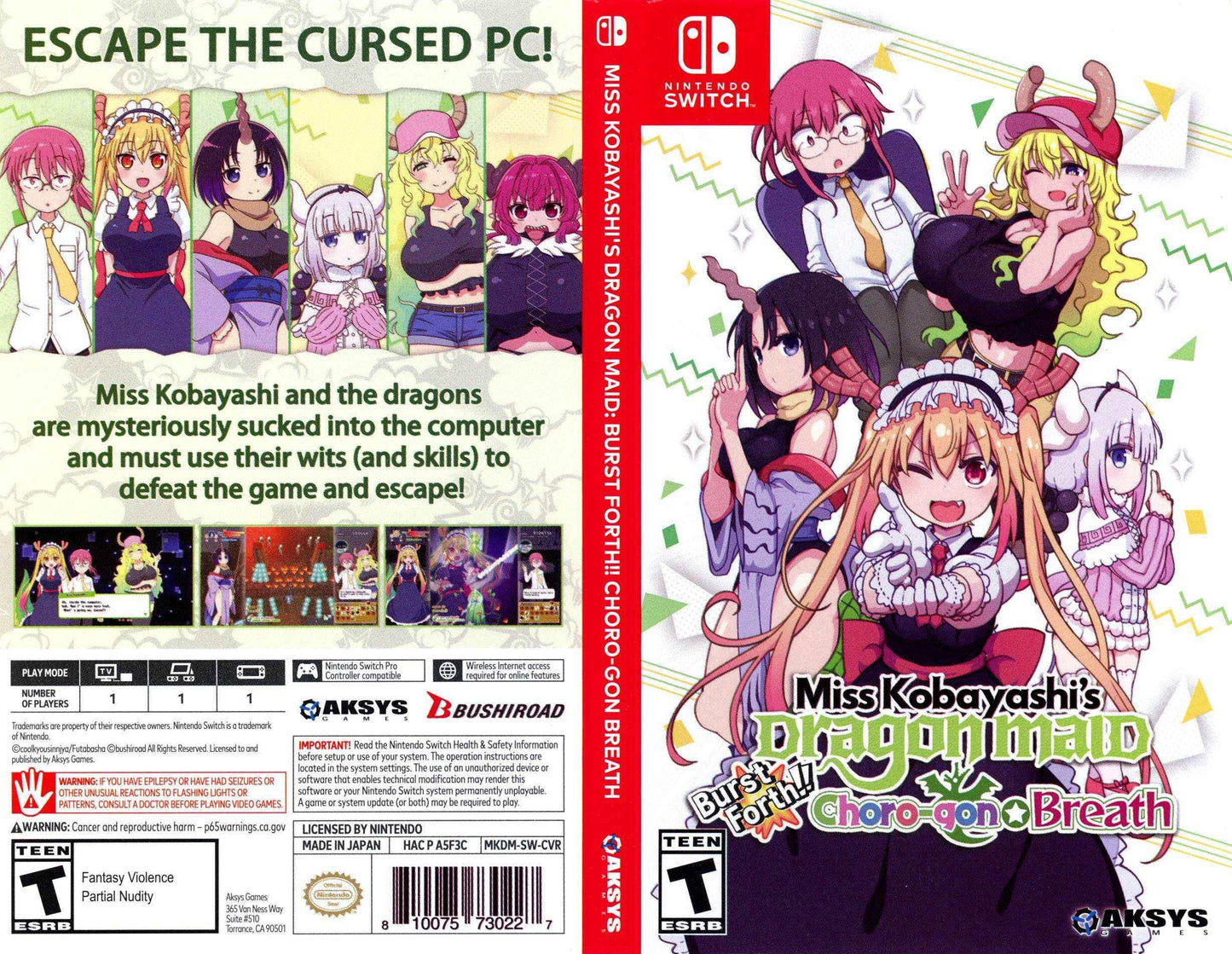 Miss Kobayashi's Dragron Maid Burst Forth!! Choro-Gon Breath Cover Art - WOI Solutions