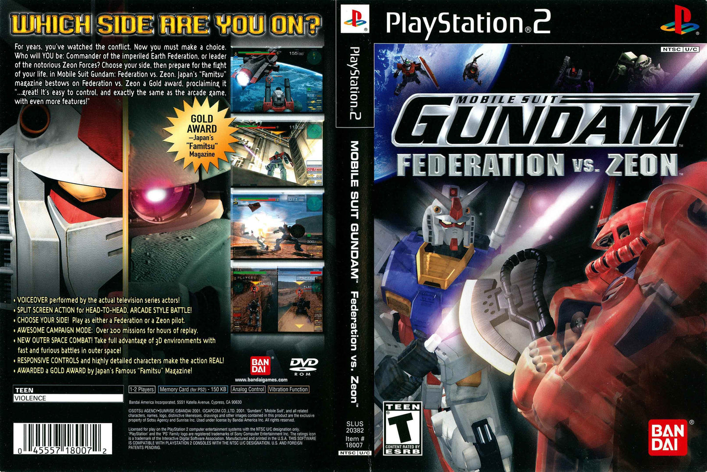 Mobile Suit Gundam Federation vs. Zeon Cover Art - WOI Solutions