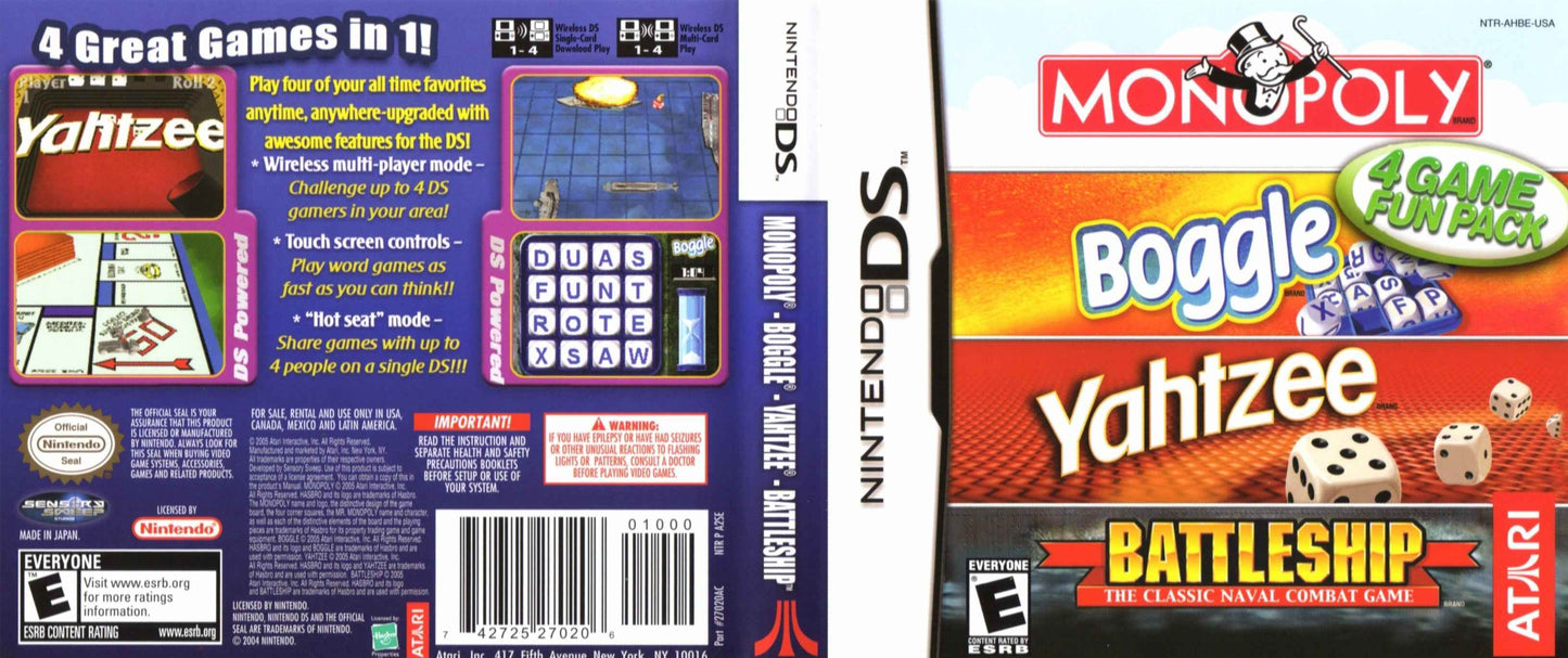 Monopoly Boggle Yahtzee Battleship Cover Art - WOI Solutions