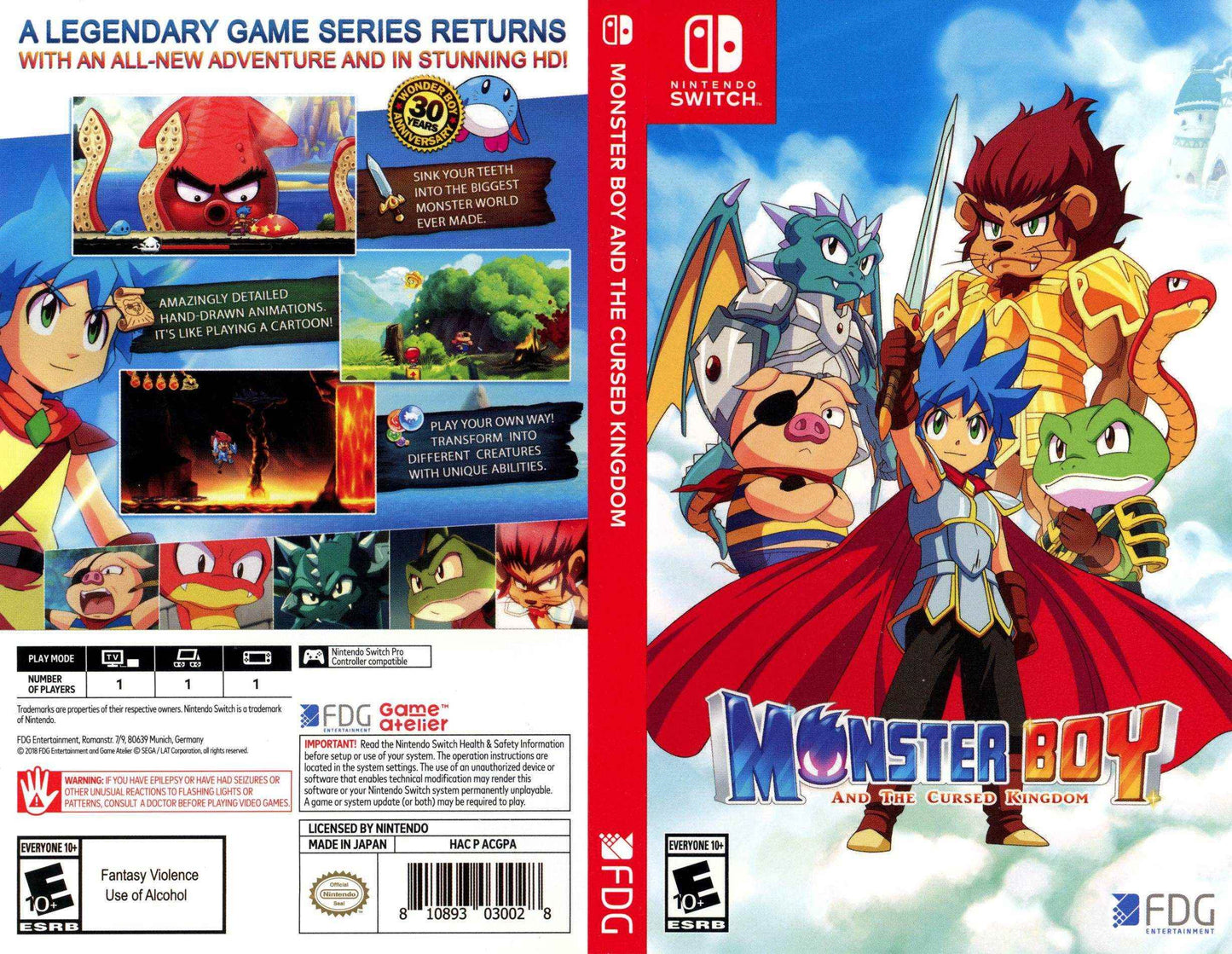 Monster Boy and the Cursed Kingdom Cover Art - WOI Solutions