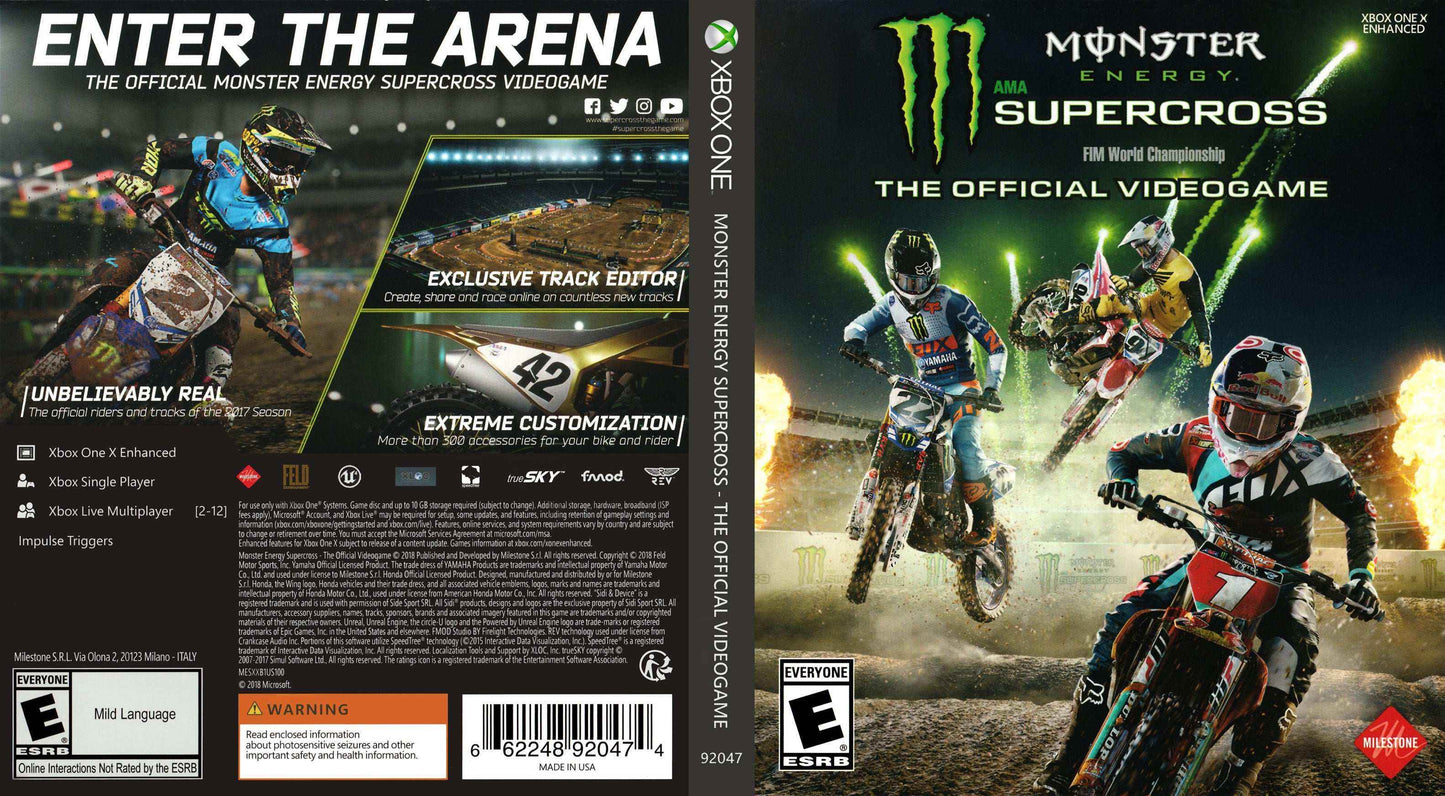Monster Energy Supercross The Official Videogame Cover Art - WOI Solutions