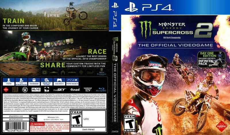 Monster Energy Supercross The Official Videogame 2 Day One edition Cover Art - WOI Solutions