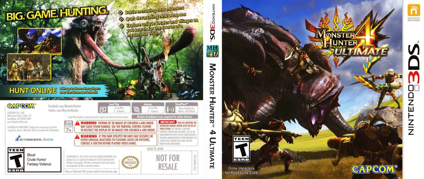 Monster Hunter 4 Ultimate Cover Art - WOI Solutions