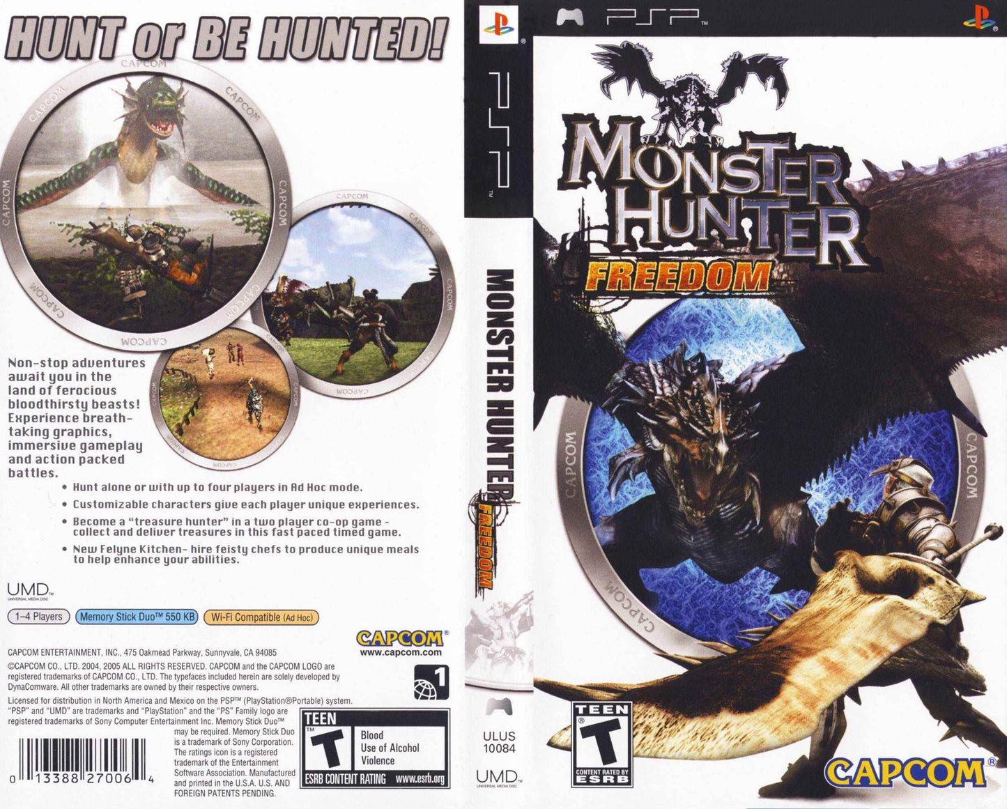 Monster Hunter Freedom Cover Art - WOI Solutions
