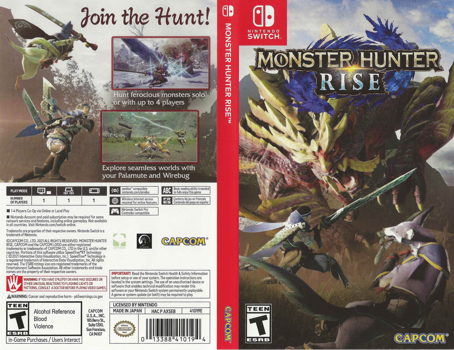 Monster Hunter Rise Cover Art - WOI Solutions
