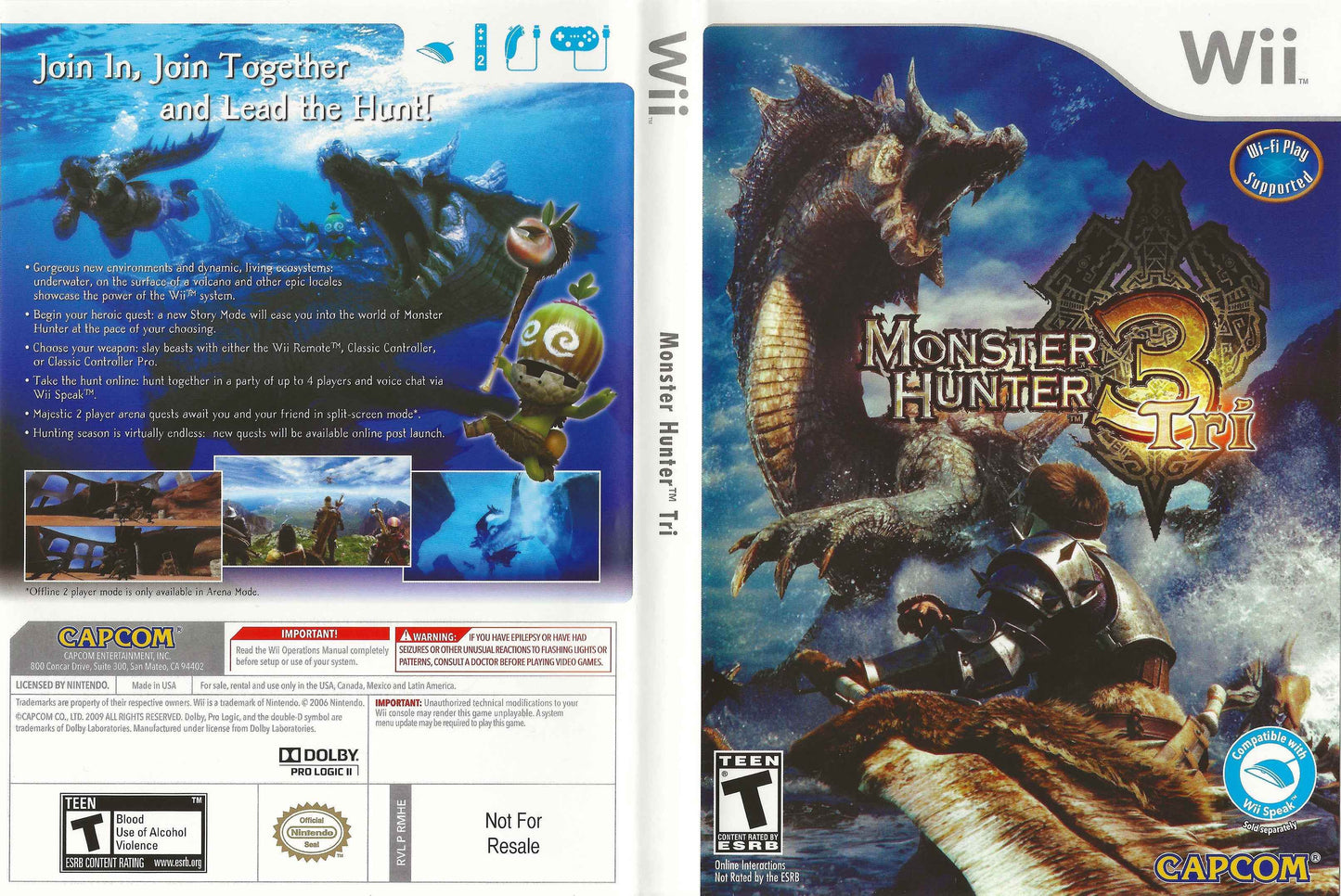 Monster Hunter Tri Cover Art - WOI Solutions