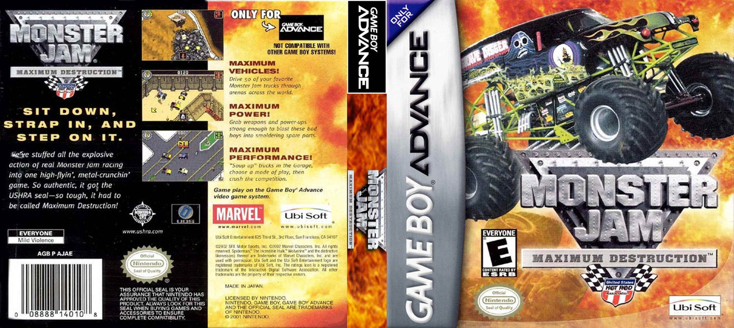 Monster Jam Maximum Destruction Cover Art - WOI Solutions