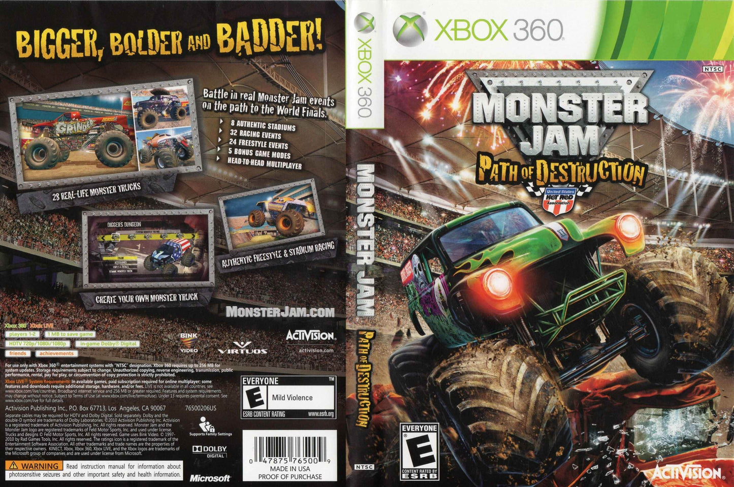 Monster Jam Path of Destruction Cover Art - WOI Solutions