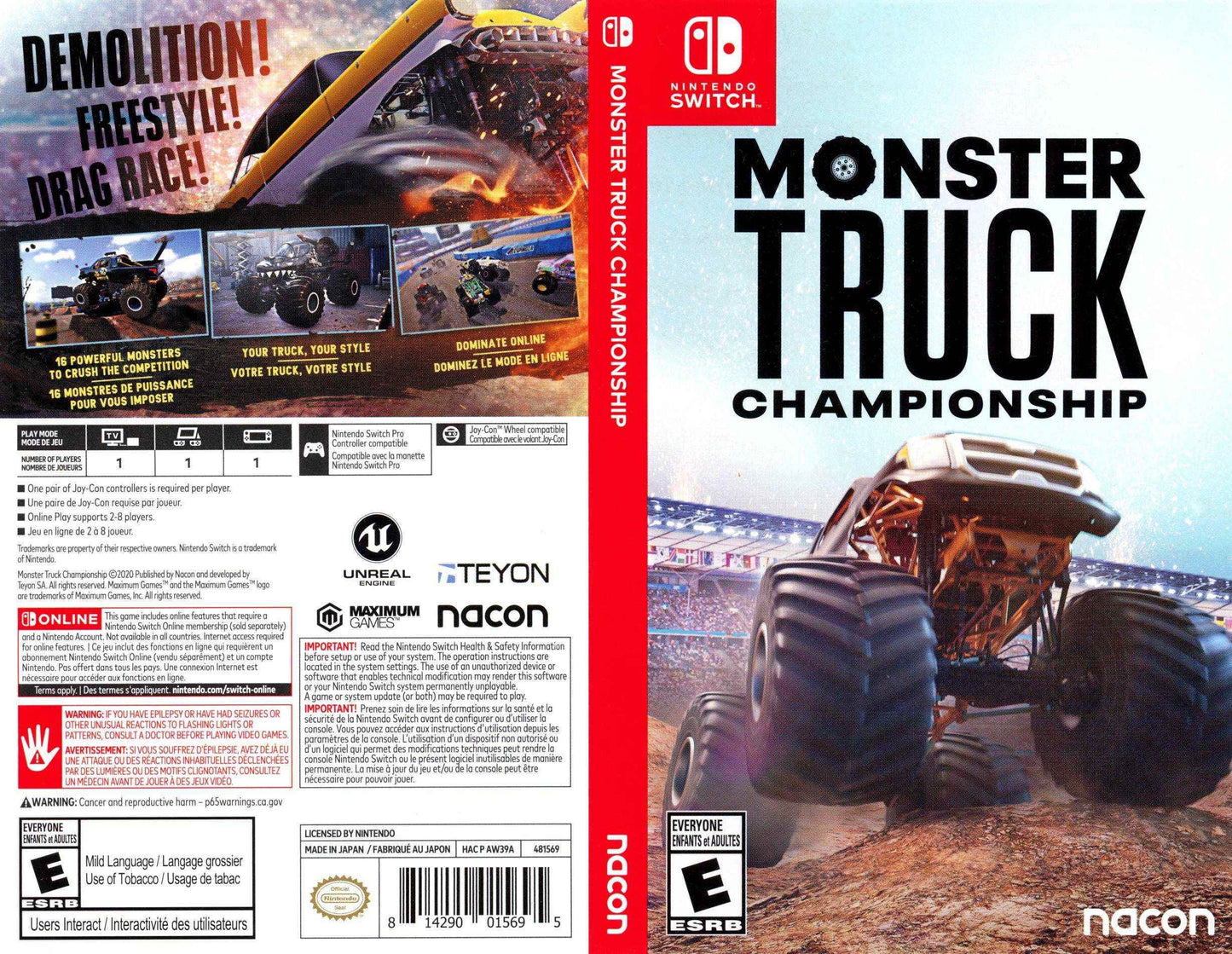 Monster Truck Championship Cover Art - WOI Solutions