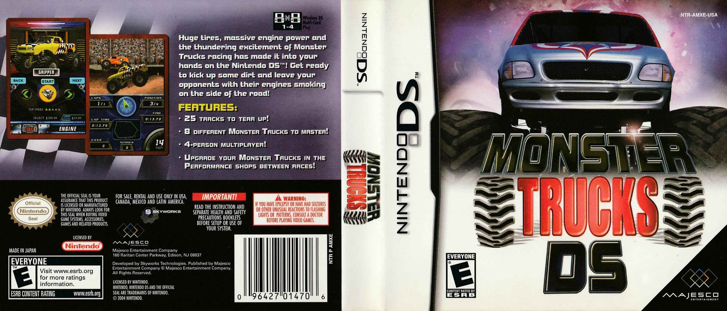 Monster Trucks DS Cover Art - WOI Solutions