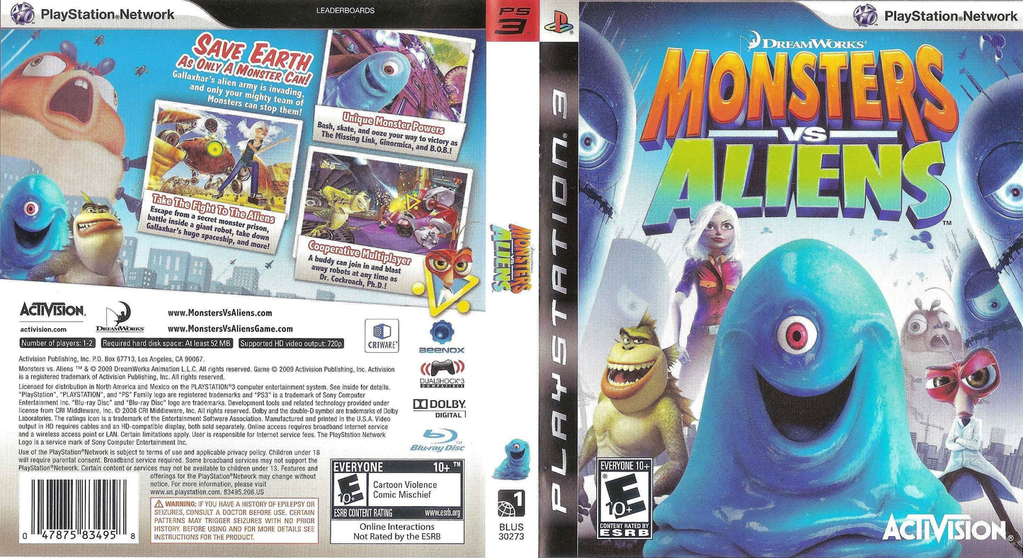 Monsters vs. Aliens Cover Art - WOI Solutions