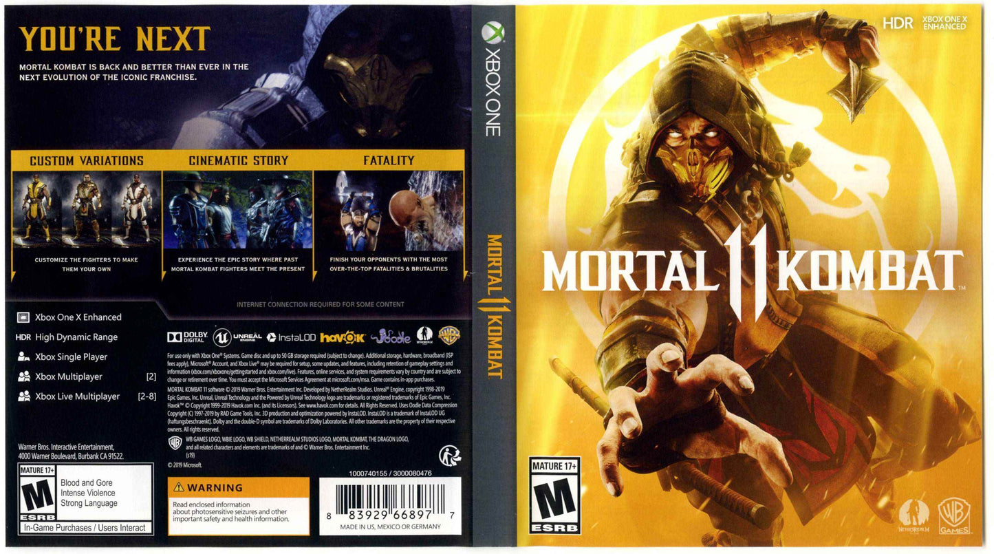 Mortal Kombat 11 Cover Art - WOI Solutions