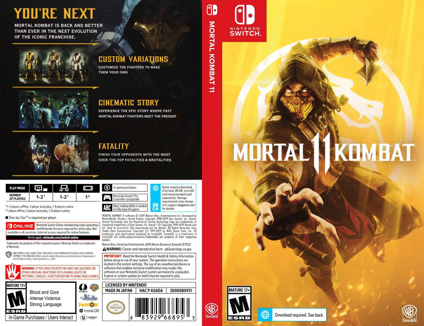 Mortal Kombat 11 Cover Art - WOI Solutions