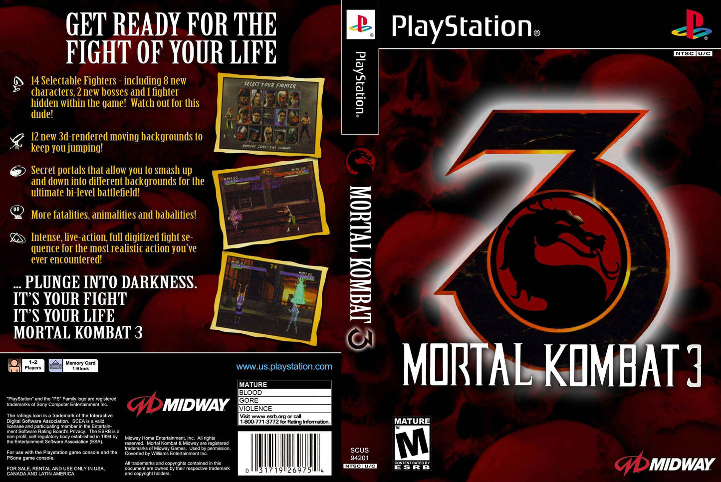 Mortal Kombat 3 Cover Art - WOI Solutions
