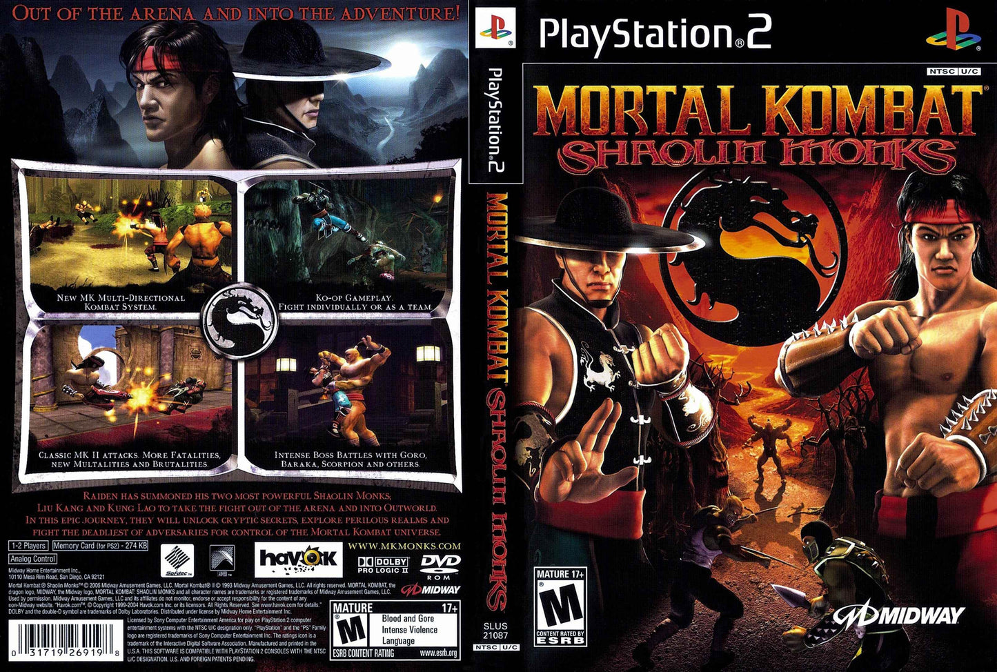 Mortal Kombat Shaolin Monks Cover Art - WOI Solutions