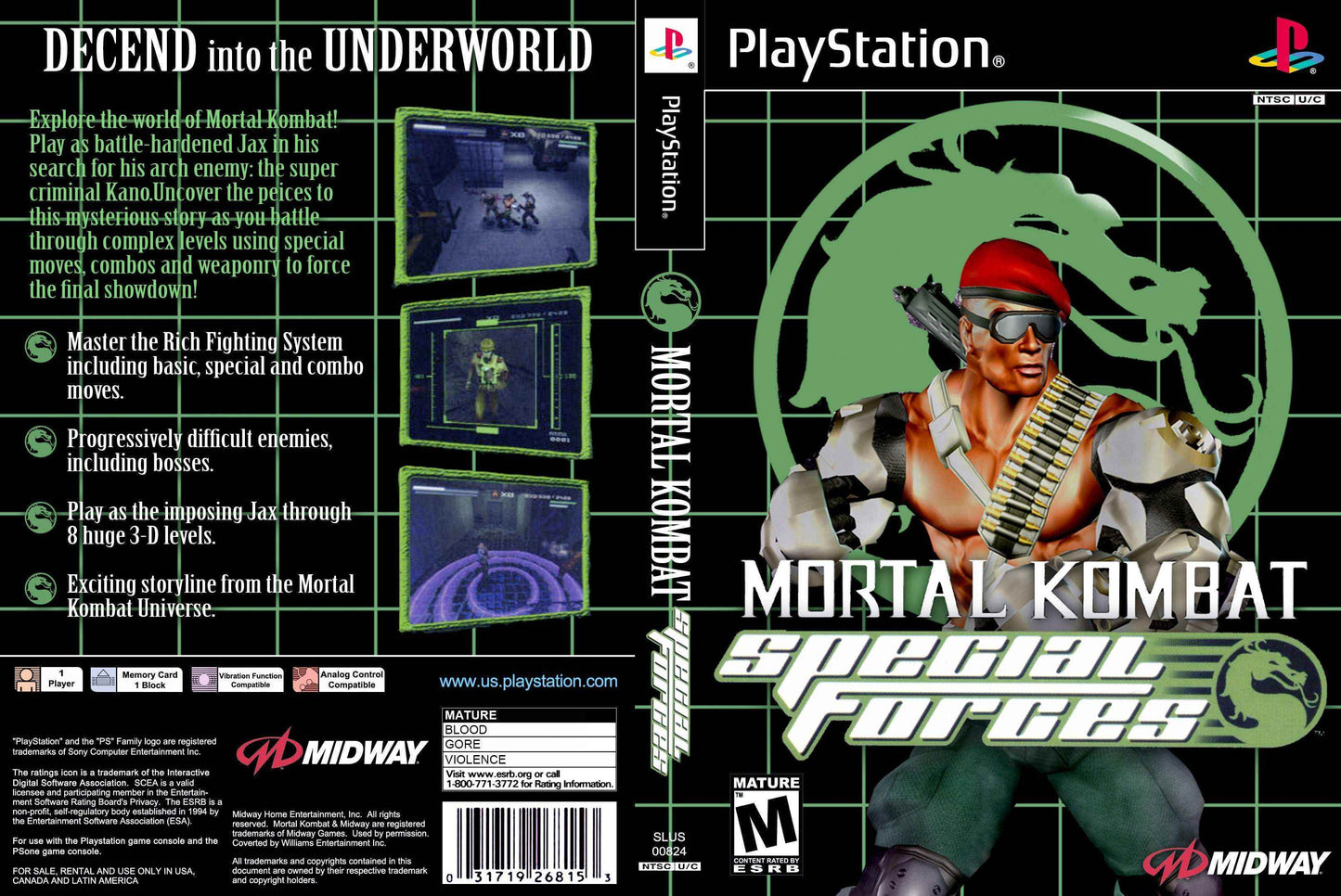Mortal Kombat Special Forces Cover Art - WOI Solutions