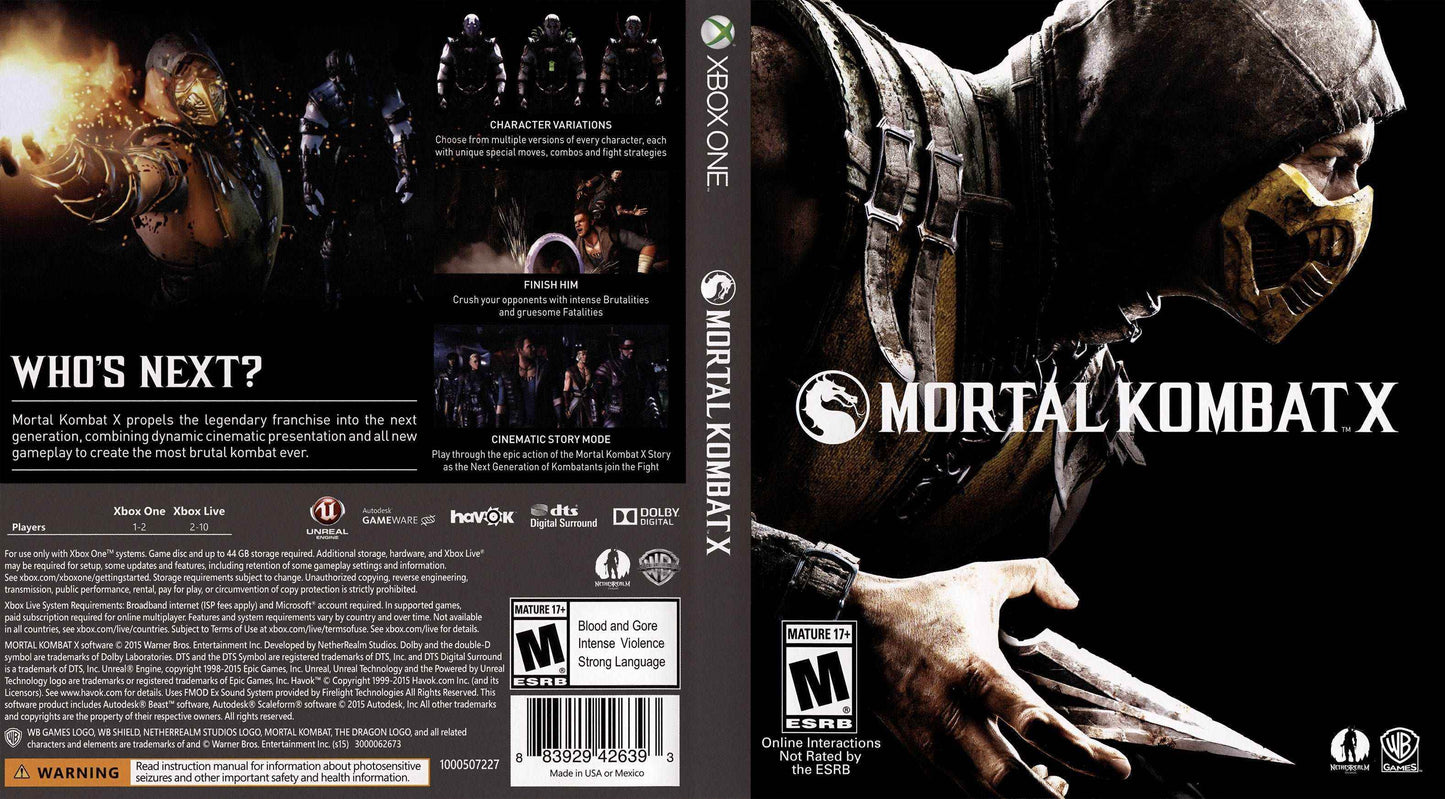 Mortal Kombat X Cover Art - WOI Solutions