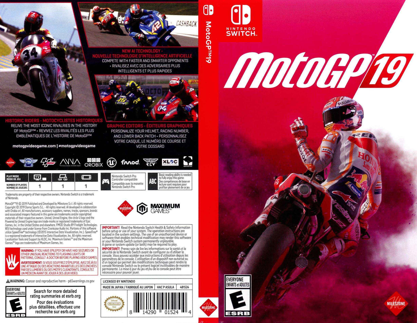 MotoGP 19 Cover Art - WOI Solutions