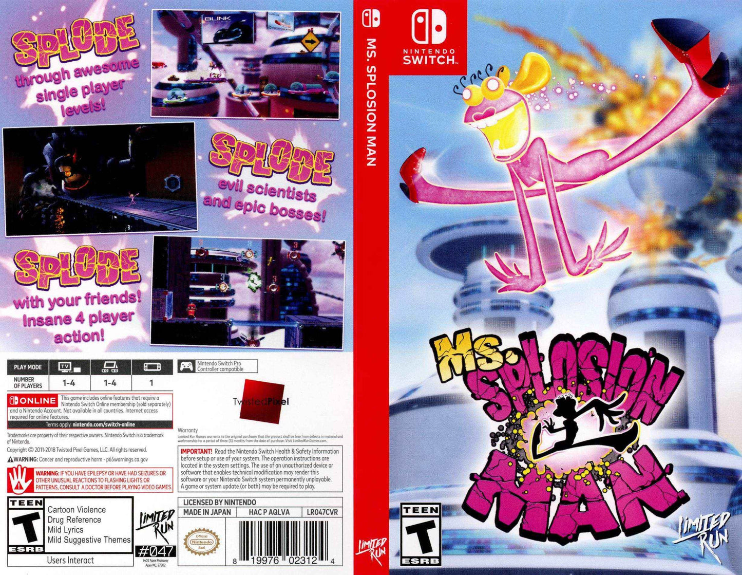 Ms. Splosion Man Cover Art - WOI Solutions
