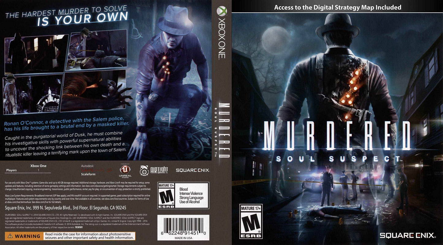 Murdered Soul Suspect Cover Art - WOI Solutions